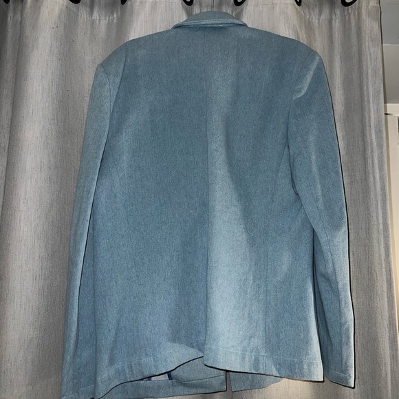 Bronx and Banco Britney Denim Blazer in Blue Denim - Picture 7 of 8